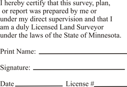 Land Surveyor - Minnesota1-1/2" x 2" 