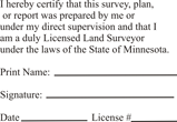 LANDSURV-MN - Land Surveyor - Minnesota1-1/2" x 2" 