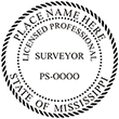 SURV-MS - Licensed Professional Surveyor - Mississippi - 2" Dia