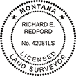 LANDSURV-MT - Land Surveyor - Montana - 1-5/8" Dia
