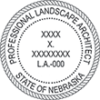 LSARCH-NE - Landscape Architect - Nebraska1-3/4" Dia