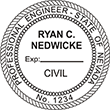 ENG-NV - Professional Civil Engineer-Nevada - 1-5/8" Dia