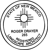 Landscape Architect - New Mexico - 1-3/4" Dia