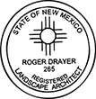 LSARCH-NM - Landscape Architect - New Mexico - 1-3/4" Dia