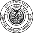 ASBESTOS-NY - Asbestos Investigator - New York - 1 7/8" Dia" 