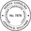 LSARCH-NC - Landscape Architect - North Carolina - 1-1/2" Dia