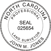 Land Surveyor - North Carolina - 1-5/8" Dia