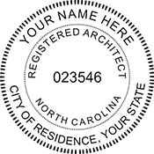 Architect - North Carolina - 1-1/2" Dia