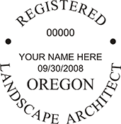 Landscape Architect - Oregon - 1-3/4" Dia
