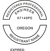 Professional Engineer - Oregon - 1-5/8" Dia