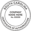 CERTAUTH-SC - Certificate of Authorization - South Carolina - 1-5/8" Dia