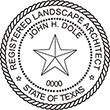 LSARCH-TX - Landscape Architect - Texas - 1-1/2" Dia