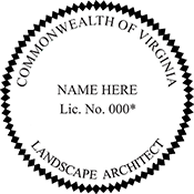 Landscape Architect - Virginia - 2" Dia
