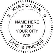 Land Surveyor - Wisconsin - 1-5/8" Dia