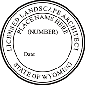 Landscape Architect - Wyoming - !-3/4" Dia