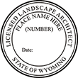 LSARCH-WY - Landscape Architect - Wyoming - !-3/4" Dia