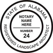 Landscape Architect - Alabama - 2" Dia