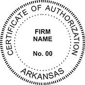 Certificate of Authorization - Arkansas - 1-5/8" Dia