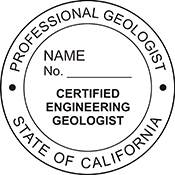 Engineering Geologist - California - 1-5/8" Dia