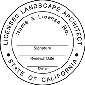 Landscape Architect - California - 1-1/2" Dia