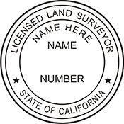Land Surveyor - California - 1-1/2" Dia