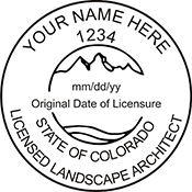 Landscape Architect - Colorado - 1-5/8" Dia