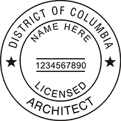 Architect - District of Columbia - 1-5/8" Dia