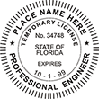 ENGTEMP-FL - Engineer Temporary License- Floridat - 2" Dia