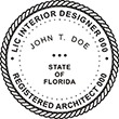 INTDESGNARCH-FL - Interior Designer & Registered Architect - Florida - 1-3/4" Dia
