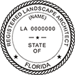 LSARCH-FL - Landscape Architect - Florida - 2" Dia