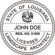 LSARCH-LA - Landscape Architect - Louisiana - 1-3/4" Dia