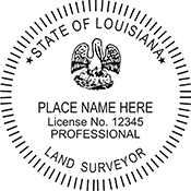 Land Surveyor - Louisiana - 1-5/8" Dia