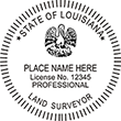 LANDSURV-LA - Land Surveyor - Louisiana - 1-5/8" Dia